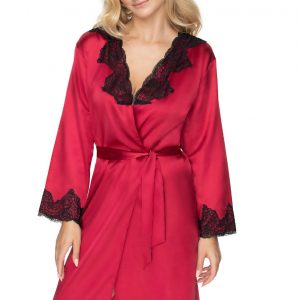 Irall Juniper Burgundy Dressing Gown